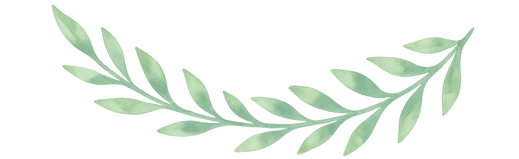 Botanical Leaf Wreath Bottom